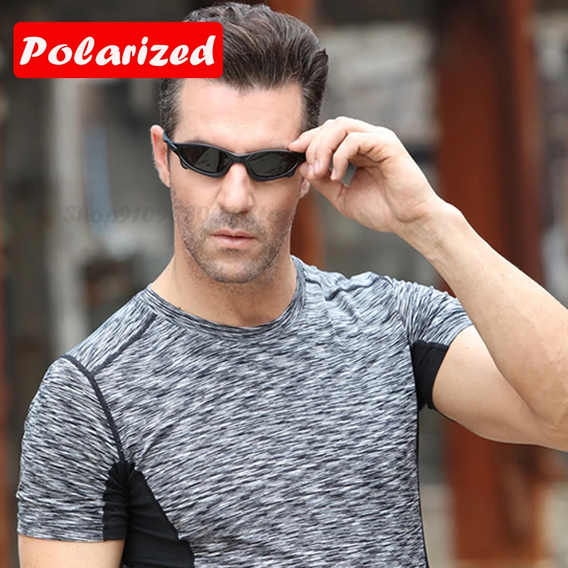 

2021 Brand Design Anti-Glare Polarized Sunglasses Men's Driving Sun glasses For Men Lens Male Goggles E134