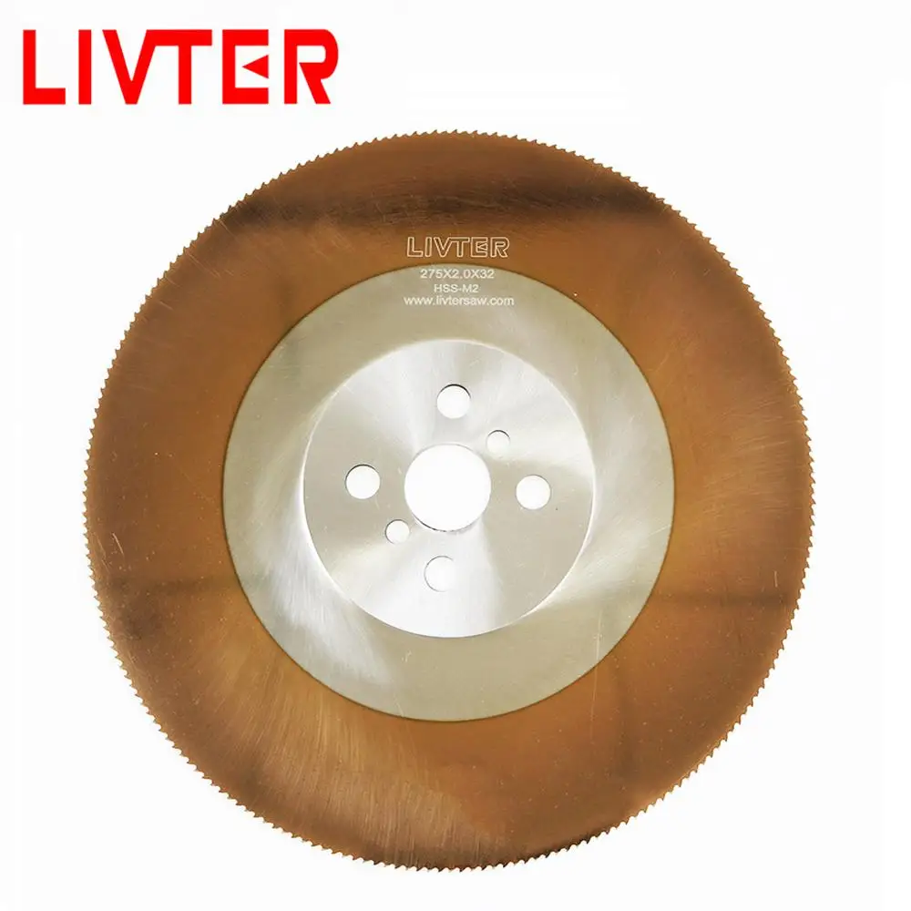 

LIVTER Circular Saw Blade HSS Saw Blade TICN Coating Cold Saw Blade for Cutting Stainless Steel pipe and bar