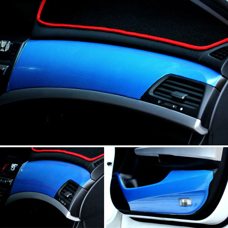 Блестящая Глянцевая 5d пленка для интерьера автомобиля|Наклейки салона авто| |