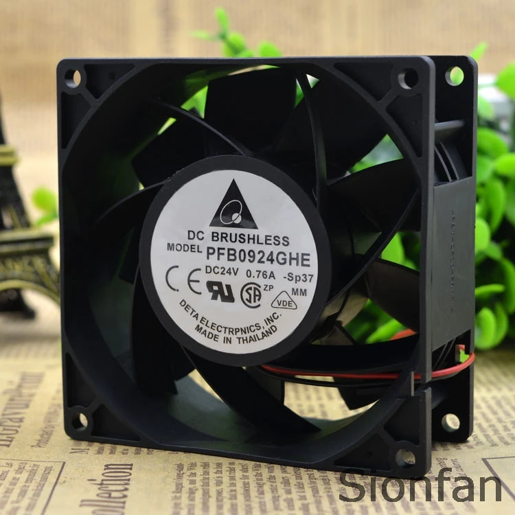 Для Delta PFB0924GHE 24V 0.76A ABB ACS510/550 инверторный вентилятор 9238 9 см|Пульты ДУ| |