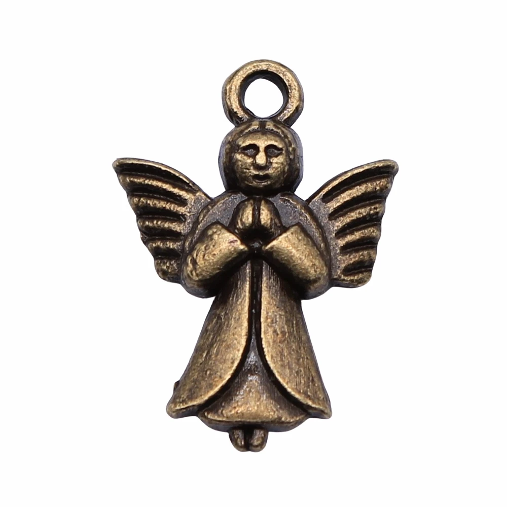 

20Pcs 20x14mm Angel Charms For Jewelry Making Hand Made Jewelry Accessories Antique Bronze Color Alloy Charms