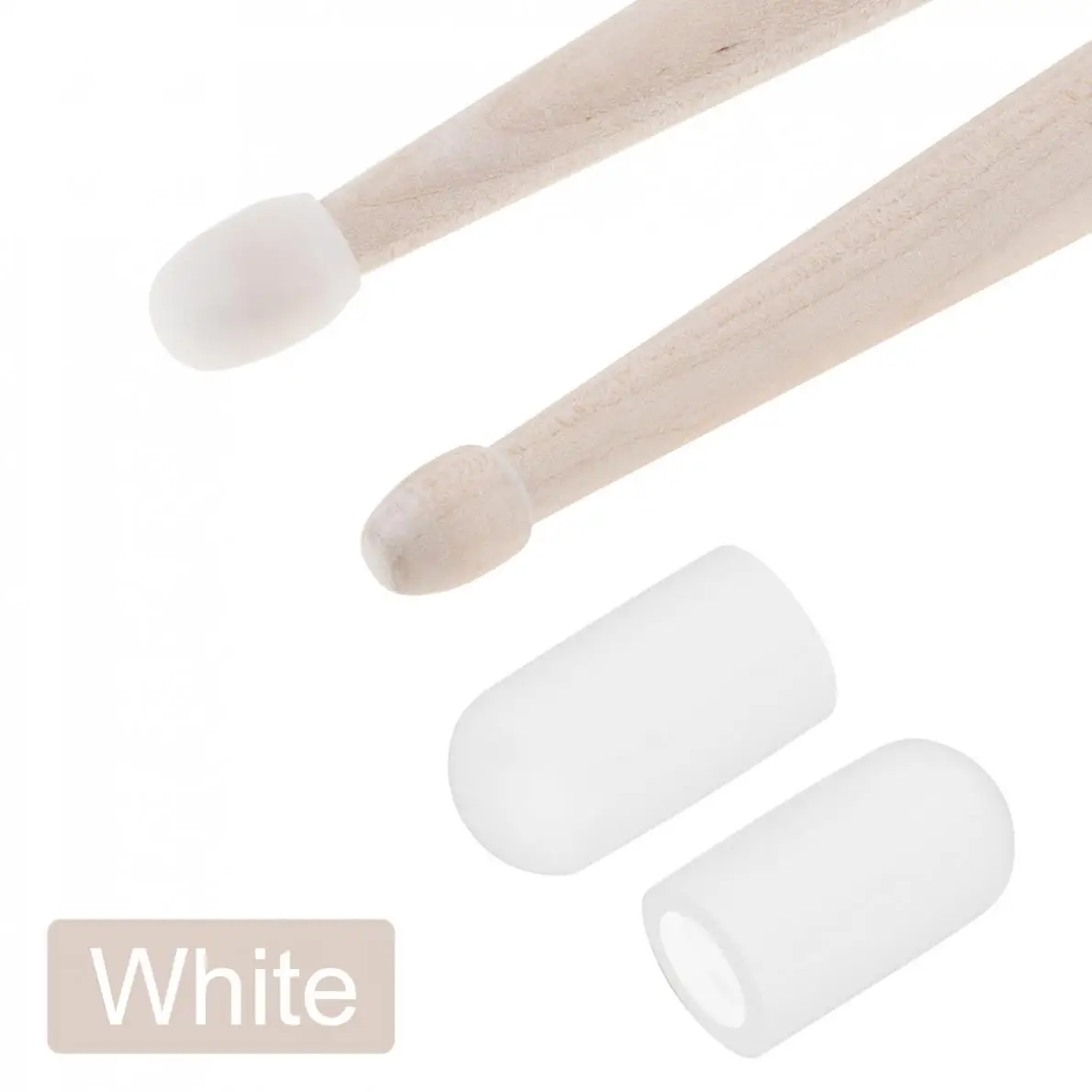 Drumstick Cap10pcs Silicone Drum Stick Sleeves Stick Head Protective Mute Cover Cap for Jazz Snare Electronic Dumb Drum Exercise