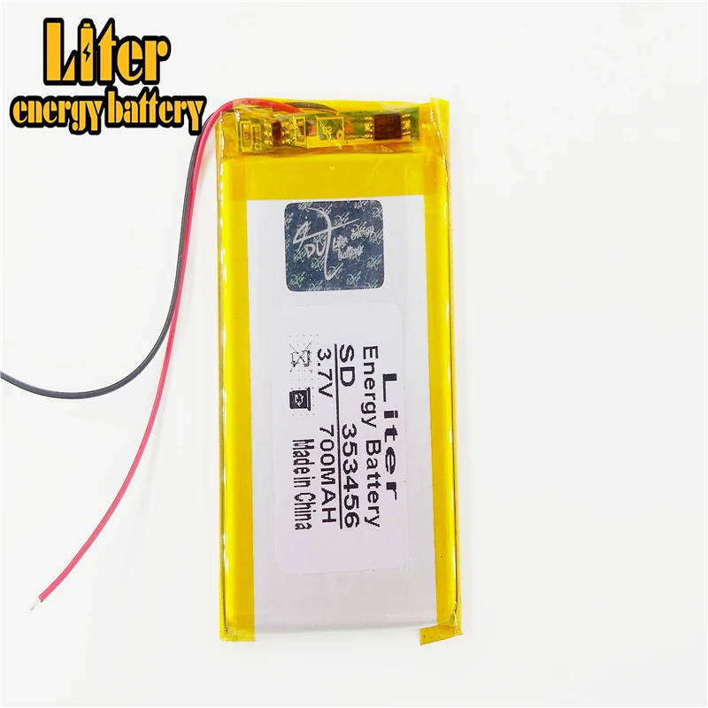 353456 3 7 V 700mah литий полимерный аккумулятор с защитной платой для Bluetooth GSP цифровых