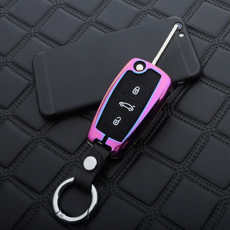 3 кнопки цинковый сплав чехол для автомобильного ключа с брелоком VOLKSWAGEN POLO BEETLE
