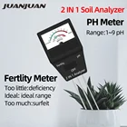 Датчик влажности почвы 2 в 1, измеритель PH, тестер фертильности с 3 зондами, идеальный инструмент для садоводства, Скидка 40%
