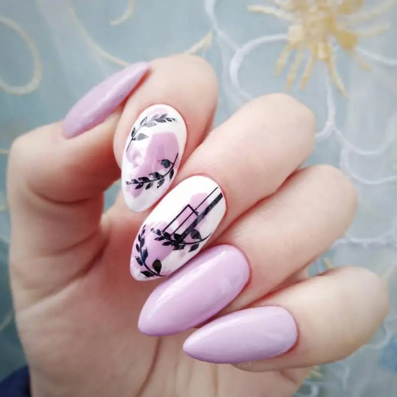 BORN PRETTY цветочное украшение прямоугольная пластина для стемпинга декоративная