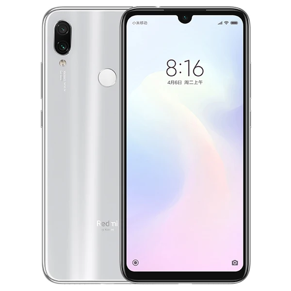 Xiaomi Redmi Note 7 с глобальной ПЗУ, 6 ГБ, 64 ГБ, 48 МП, двойная камера Snapdragon 660, четыре ядра, 4000 мАч, полноэкранный смартфон 6,3 дюйма - Цвет: White