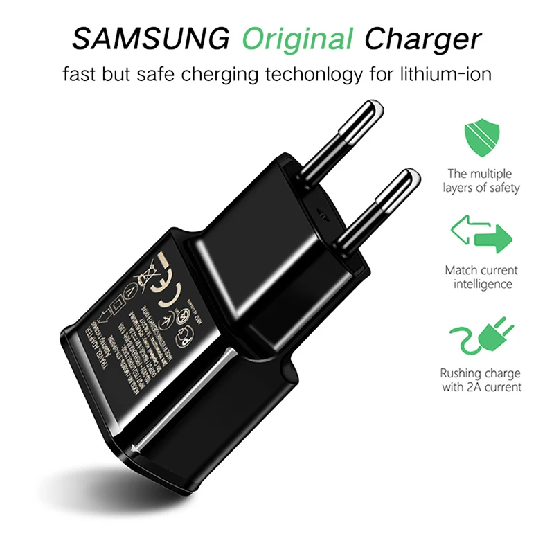 Универсальное быстрое зарядное устройство USB 5 В 2 А вилка стандарта ЕС/США