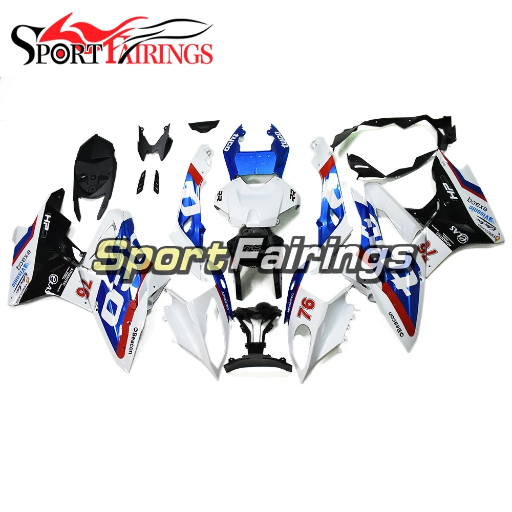 Новый Полный ABS пластик впрыска Mortorbike Обтекатели кузова для BMW S1000RR 2017 2018 17 18 белый
