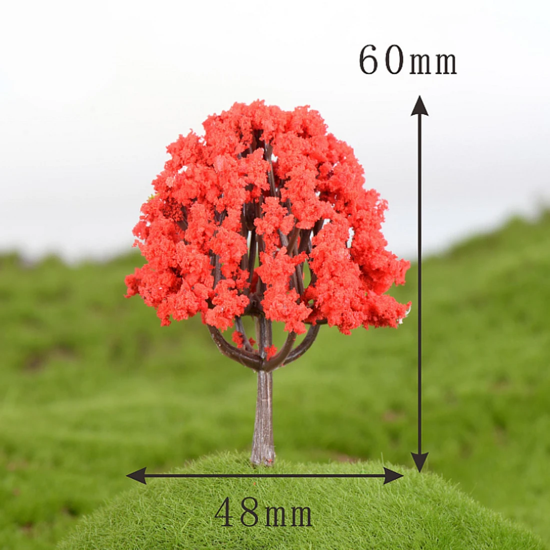 10pcs 6cm HO 1:85 Scale Kapok Tree Model Railroad Architecture Diorama for DIY Scenery Landscape | Игрушки и хобби