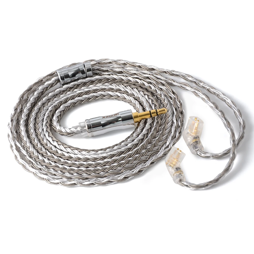 NICEHCK C16-4 16 Core посеребренный кабель 3,5/2,5/4,4 мм разъем MMCX/2Pin/NX7/QDC разъем для TRNV90 KZZSX TFZ QDC NX7/DB3 BL-03