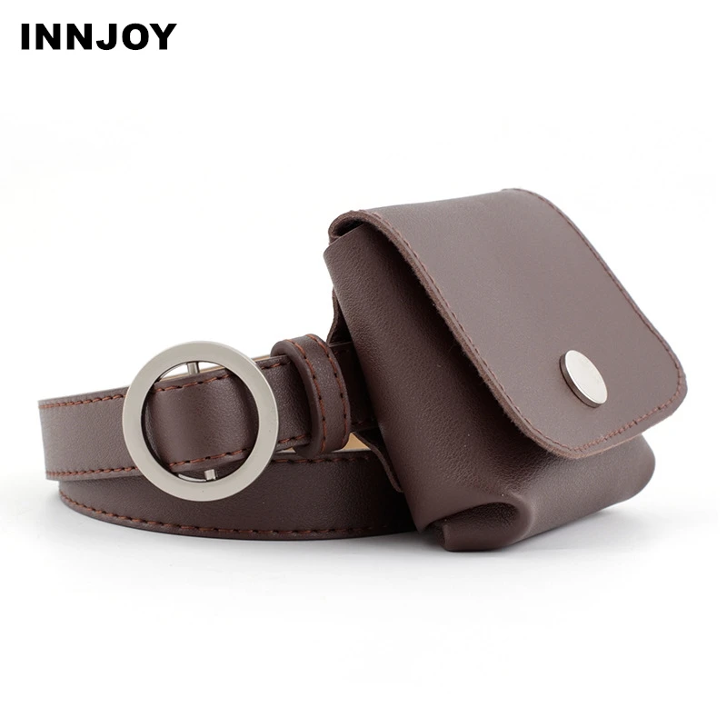 Модная женская поясная сумка кожаная с карманом для телефона винтажная Женская