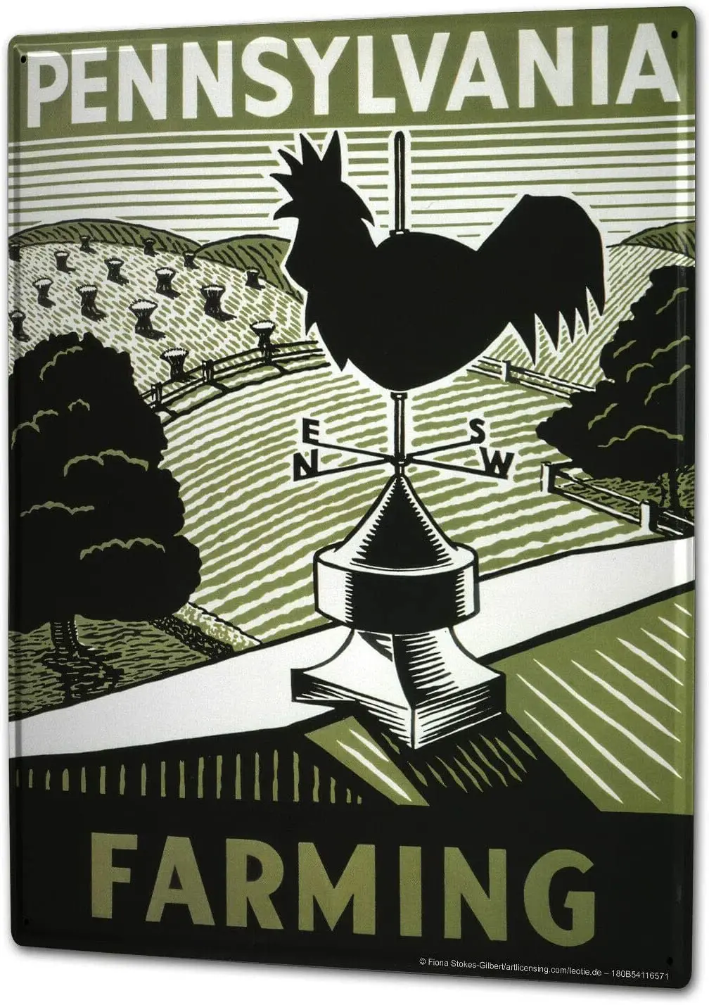 

Жестяной знак (сельское хозяйство Пенсильвания), 12x8 дюймов, украшение для бара, дома, кафе, стены, Ретро Декор