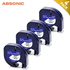 4PK подходит Dymo LetraTag Бумага белый этикетки ленты 91200 91330 91220 для DYMO LT LT-100H LT-100T QX50 2000 XR XM плюс этикетировщик