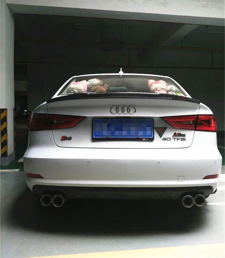 Спойлер для AUDI A4 2014-2016 высококачественный спойлер из АБС-пластика заднее крыло