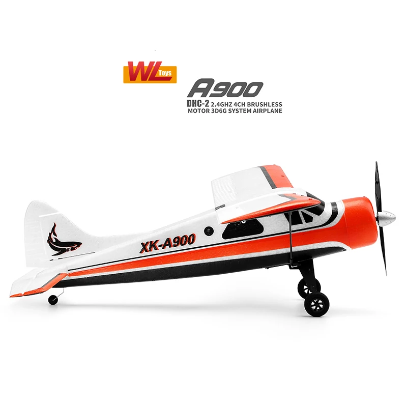 Wltoys XK DHC 2 A900 RC Airplanes Upgrade A600 Plane RTF 4G Brushless Motor 3D/6G совместимая FUTABA|Радиоуправляемые