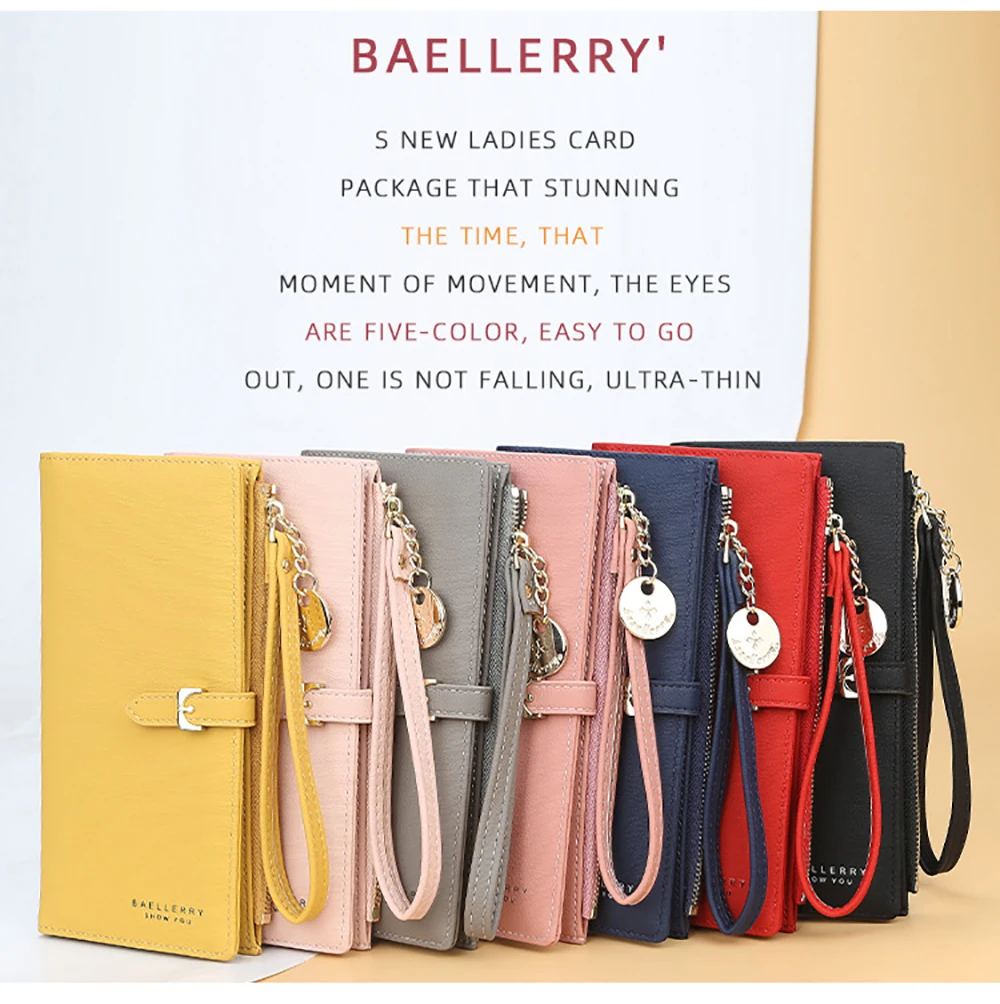 Baellerry, Длинный кошелек, женские кошельки, модный кошелек для монет, держатель для карт, женские кошельки, высокое качество, клатч, сумка для денег, кошелек из искусственной кожи