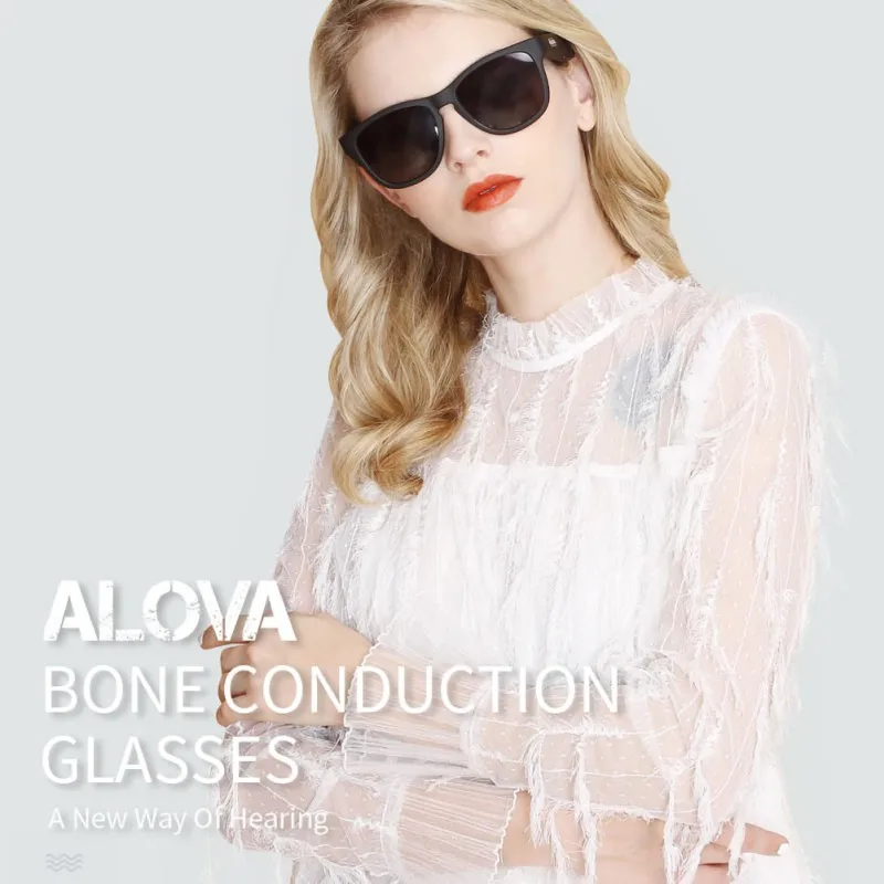 High End Bone Conduction Wireless Glasses Bluetooth 5.0 Open-Ear Headset Polarized Eyeglasses With Sunglasses | Электроника