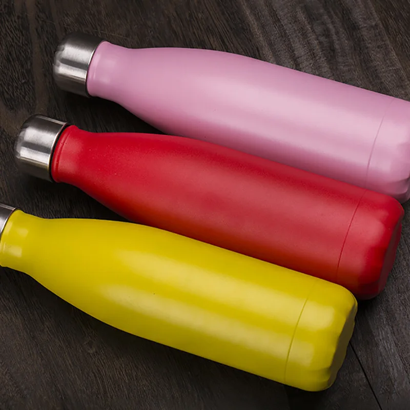 Индивидуальная бутылка для воды без бисфенола А термос 500 мл из нержавеющей стали