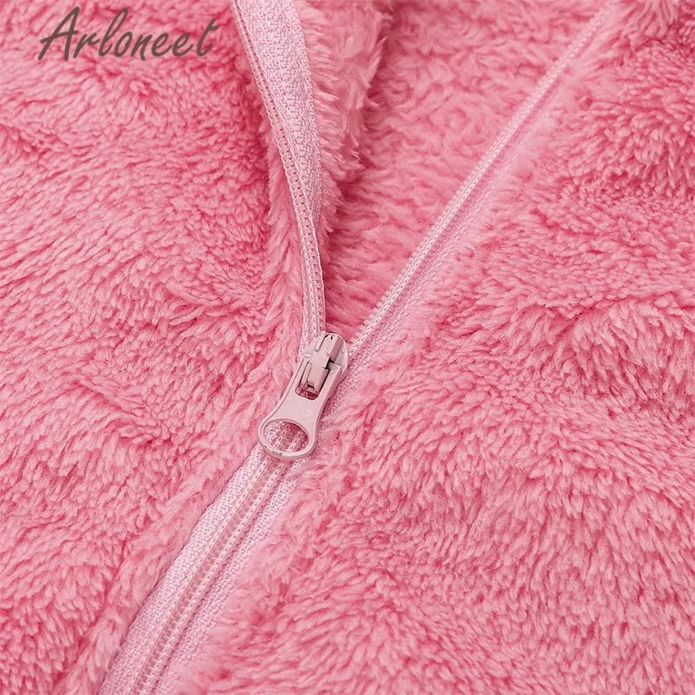 Пальто с мультяшным рисунком ARLONEET теплое толстое пальто на молнии без рукавов