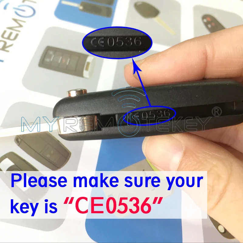 Пульт дистанционного управления Remtekey для Peugeot citroen 5 шт. модель CE0536 207 307 308 2 кнопки