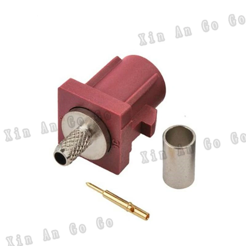 

Wholesale 10PCS FAKRA "D" male connector 4004 SMB female plug pin crimp for RG316 RG174 Bordeaux