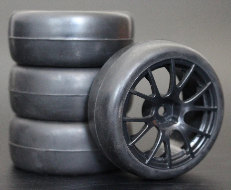 4 шт. резиновые радиоуправляемые шины и колесные диски с шестигранной головкой 12