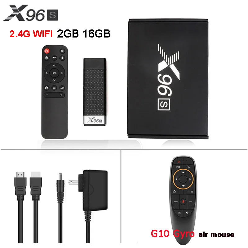 ACEPC Android 8,1 ТВ приставка X96S Amlogic S905Y2 DDR4 4 ГБ 32 ГБ Мини ПК ТВ-карта 2,4G и 5G WiFi Bluetooth 4,2 ТВ-ключ медиаплеер - Цвет: 2GB 16GB G10s