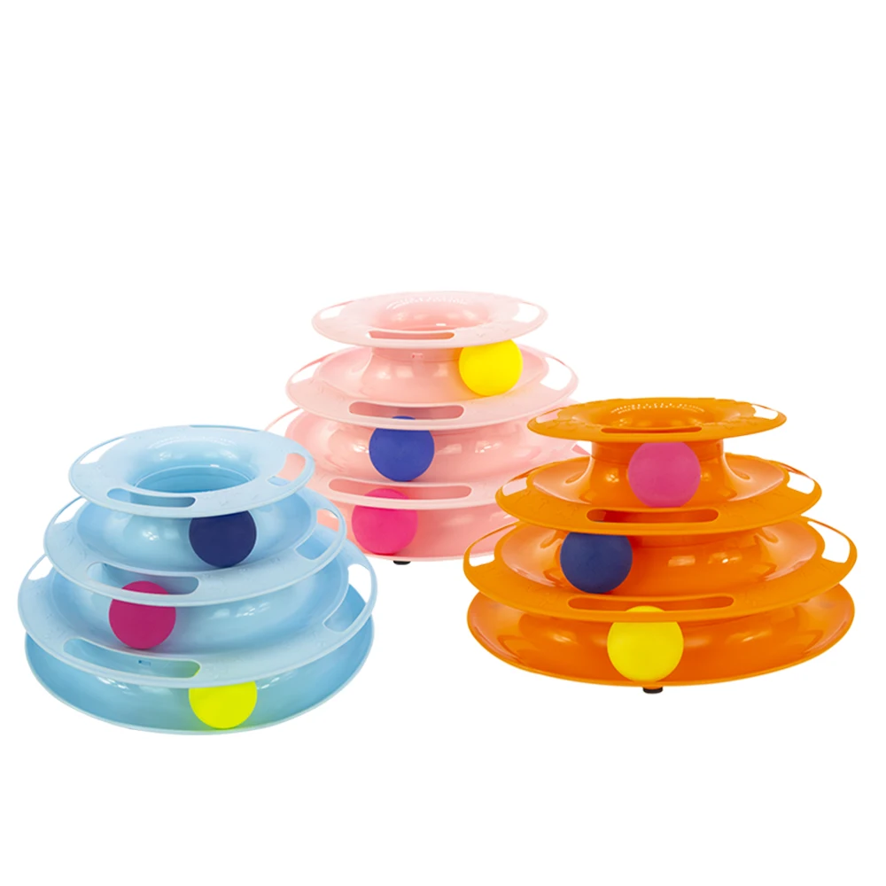 

Cat Toy Cat Turntable Ball Three-layer Combination Since Hey Funny Cat Artifact Molar Cat Pet Supplies