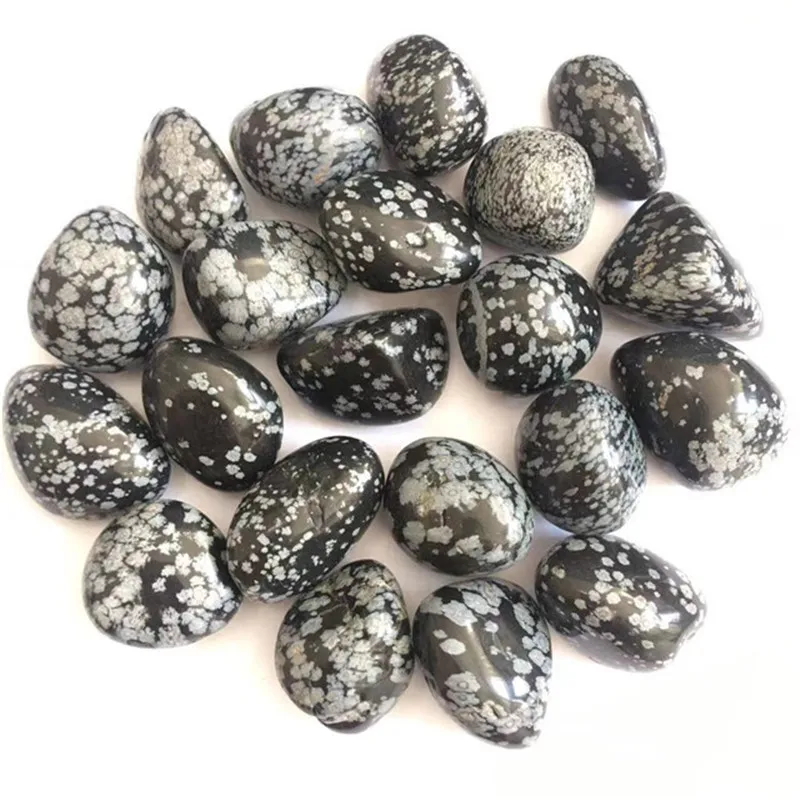 

Natural quartz crystal black tourmaline tumbled healing stones for home decor