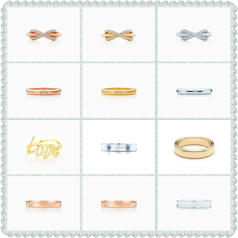 Модные кольца из стерлингового серебра S925 шрифт любви с бантом высокое качество