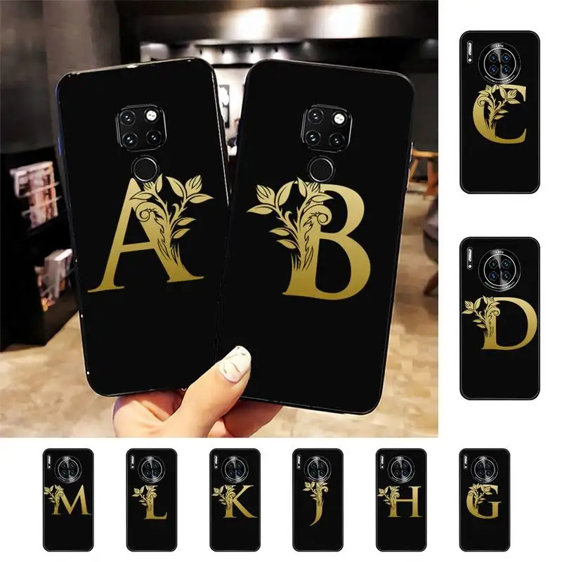 

Letter Monogram Phone Case For Huawei Nova 3I 3E mate 20lite 20Pro 30 10lite Luxury funda case