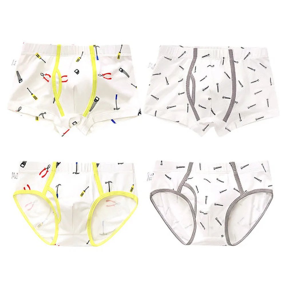 Нижнее белье для мальчиков хлопковое нижнее маленьких детей трусы детские шорты