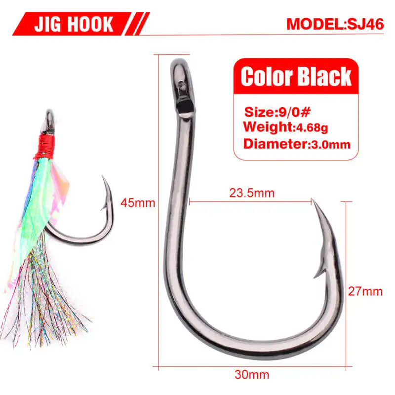 

5pcs Fishing Feather Hooks High Carbon Steel Single Circle Fishhook Fly Fishing Jig Barbed Carp Hook Flies Sea Tackle