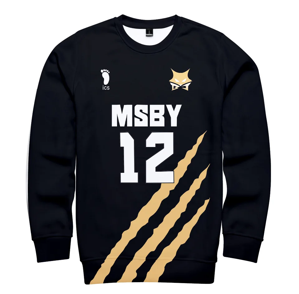 

Hot Anime Haikyuu MSBY 3D Hoodies Sweatshirts Cosplay Hoody Hinata Shouyou Fashion Casual Hoodies Volleyball Tooru Pullovers