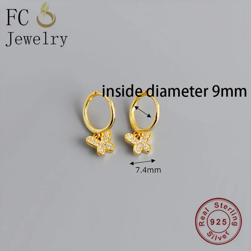 FC ювелирные изделия 925 серебро золото животное Бабочка Кристалл бисер кулон