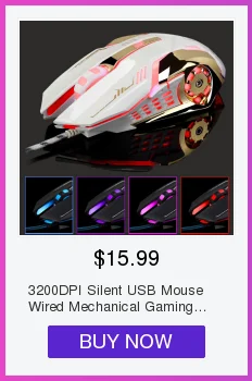 Проводная игровая мышь, светодиодный светильник, 7 цветов, оптическая компьютерная мышь dpi 1600, эргономичные геймерские мыши, игровая мышь Mause, Офисная мышь для ПК и ноутбука