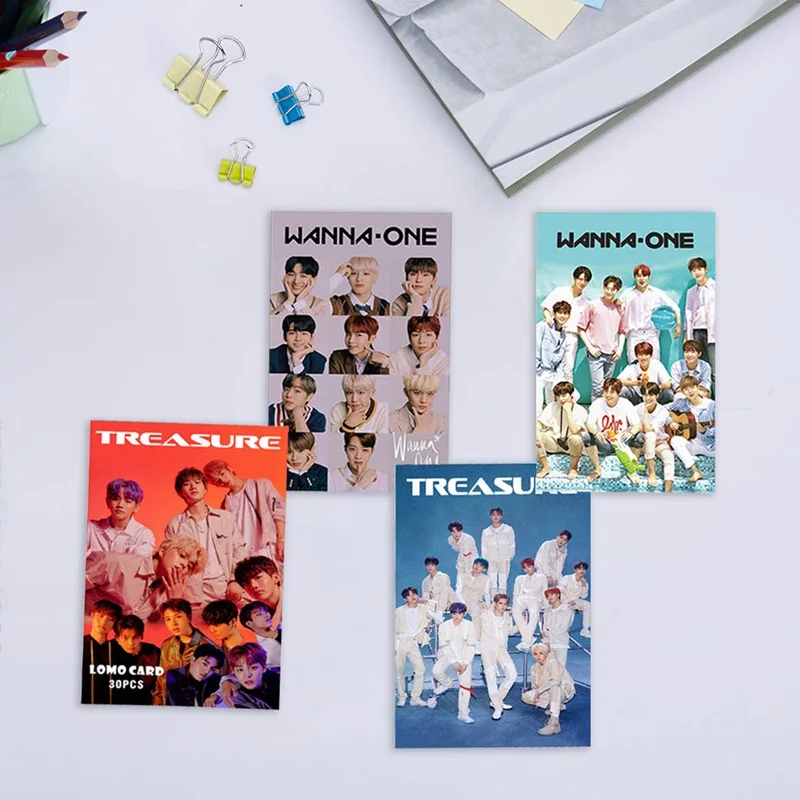 30 шт./компл. Kpop Treasure Two ITZY ASTRO MOMOLAND SEVENTEEN LOMO Cards высокое качество фото Фотокарта