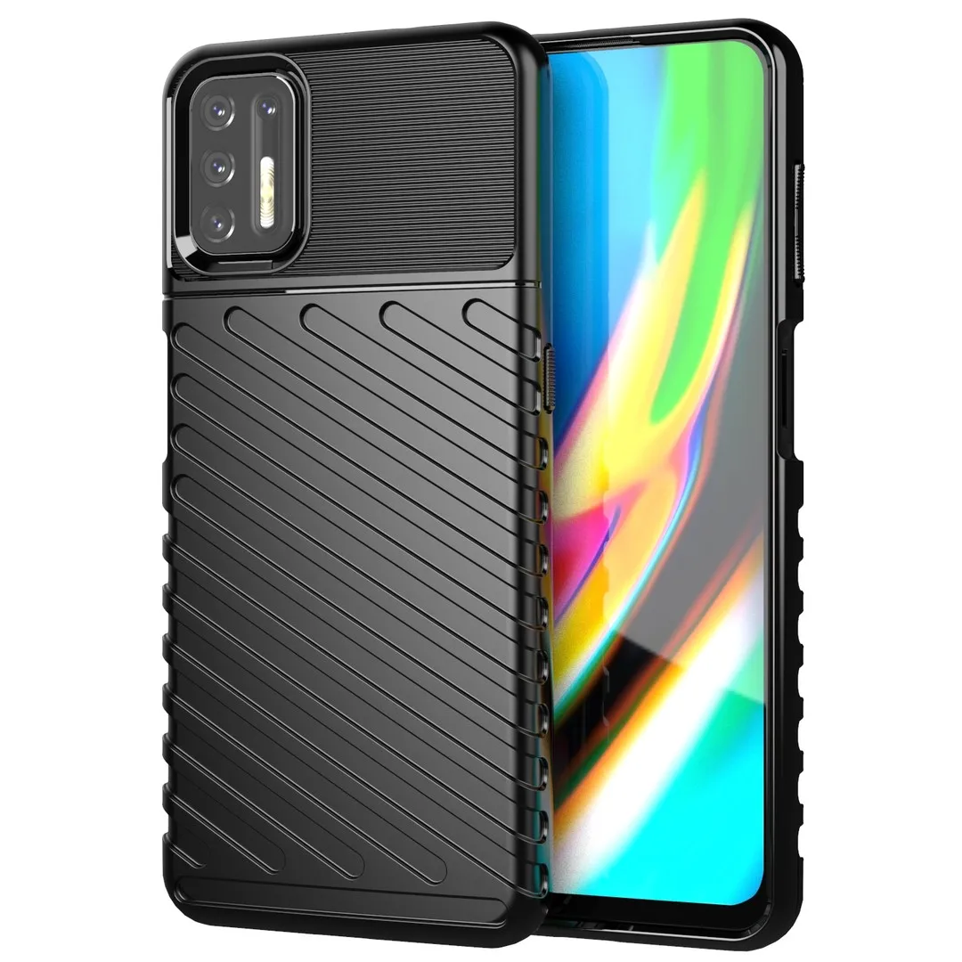 

For MOTOROLA G9 Play Plus Cover Soft Slicone Plain Thunder Classic Fashion Shockproof Case protective