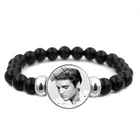 Элвис браслет из бусин, сделай сам из серии игр The King of чехол с изображением рок-н-ролл кабошон Стекло оснастка браслет с кнопками браслет ювелирные подарки ручной работы