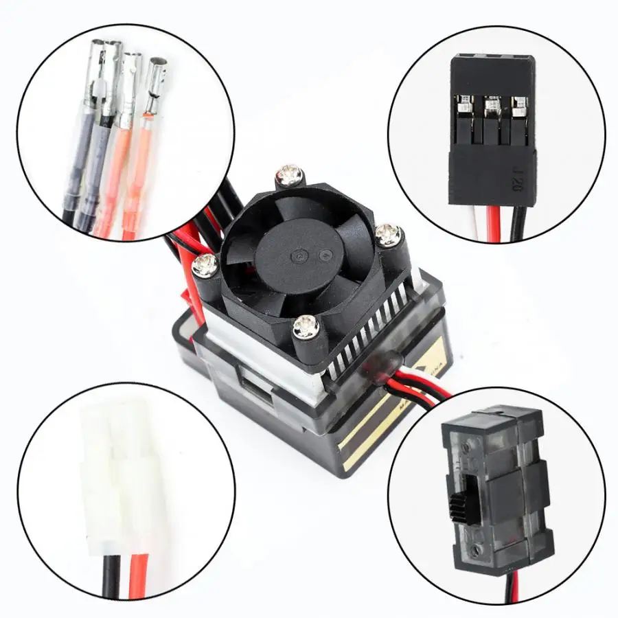 High Voltage 320A Brushed Electronic Speed Controller Smooth Control Linearity ESC for RC Car Accessory | Игрушки и хобби