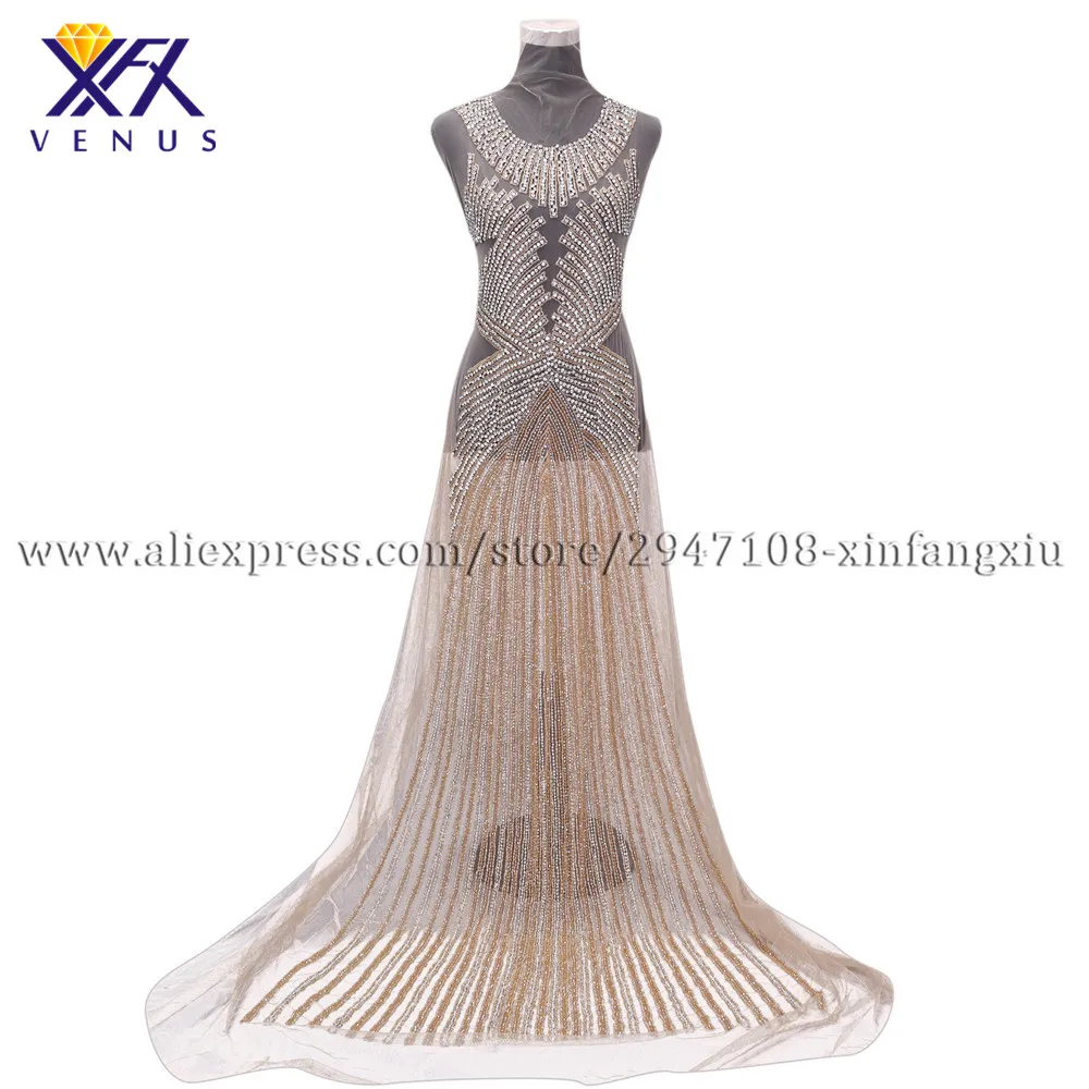 XFX VENUS Pretty ручной работы Длинные патчи Кристальные Стразы для аппликации