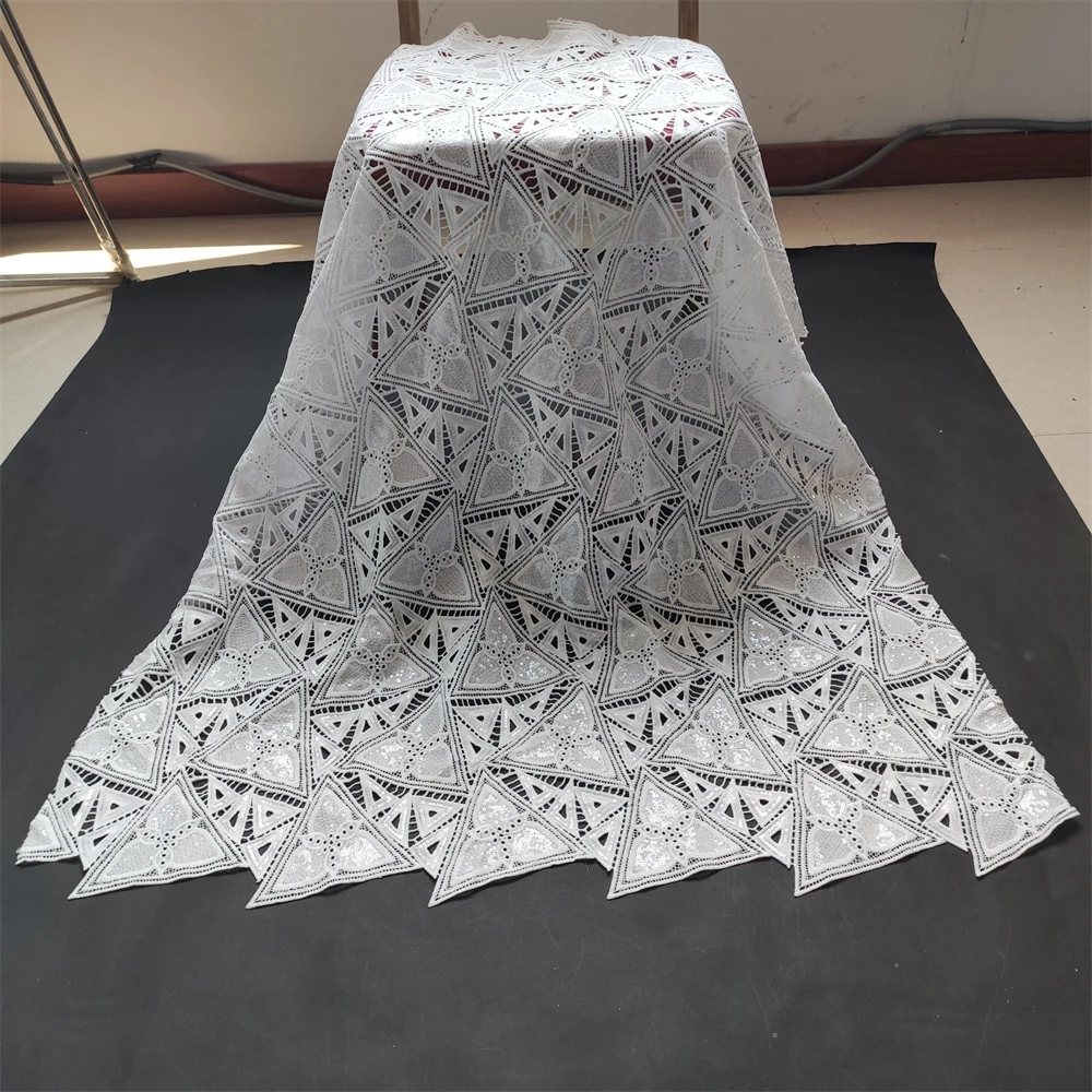 

Новинка 2021, Высококачественная африканская кружевная ткань, вышивка, швейцарский французский тюль, хлопковое платье для свадебной вечерин...