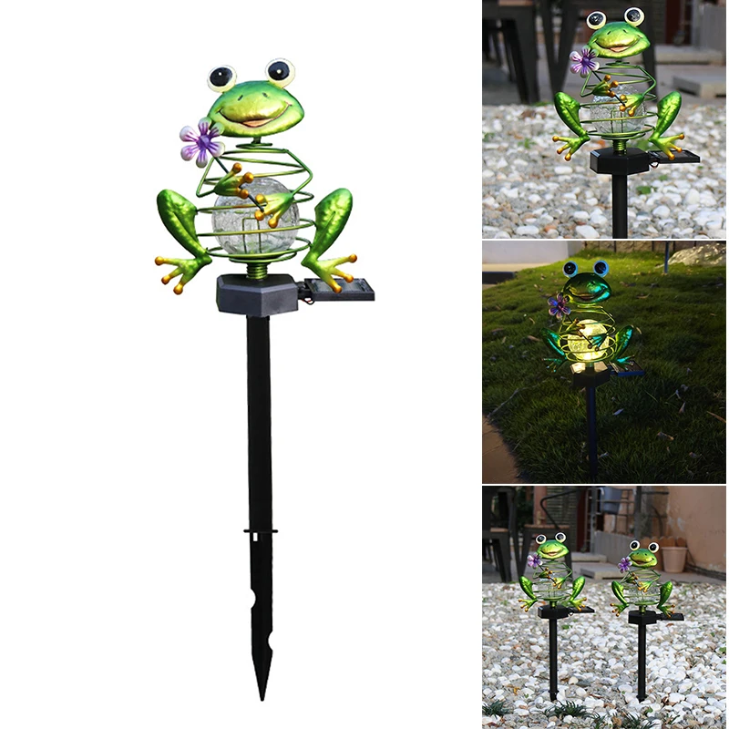 

Новый садовый светильник на солнечной батарее в форме лягушки, светодиодный декоративный светильник для газона, для сада, двора, патио