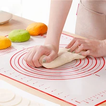 Kneading Dough Mat Silicone Baking Mat Pizza Cake Dough Maker Pastry Kitchen Cooking Grill Gadgets Bakeware Table Mats Pad Sheet
