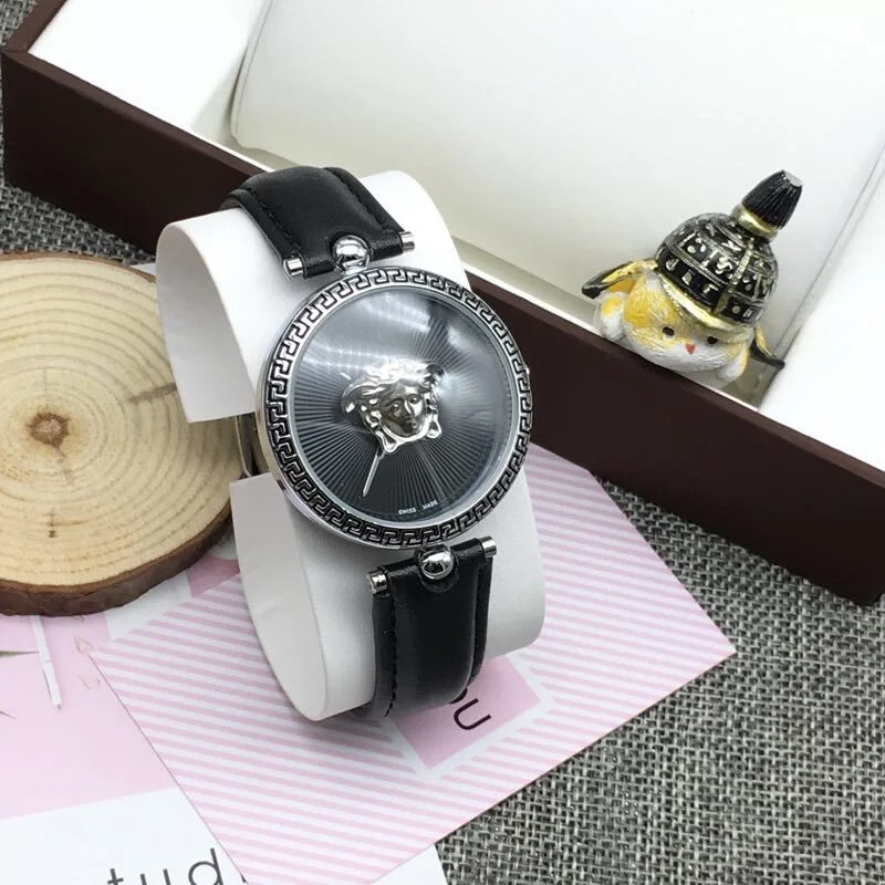 6 Leather Роскошные Брендовые женские кварцевые часы montre femme браслет из нержавеющей стали часы женские наручные часы для женщин reloj лучший рождественский подарок - Цвет: 6 Leather