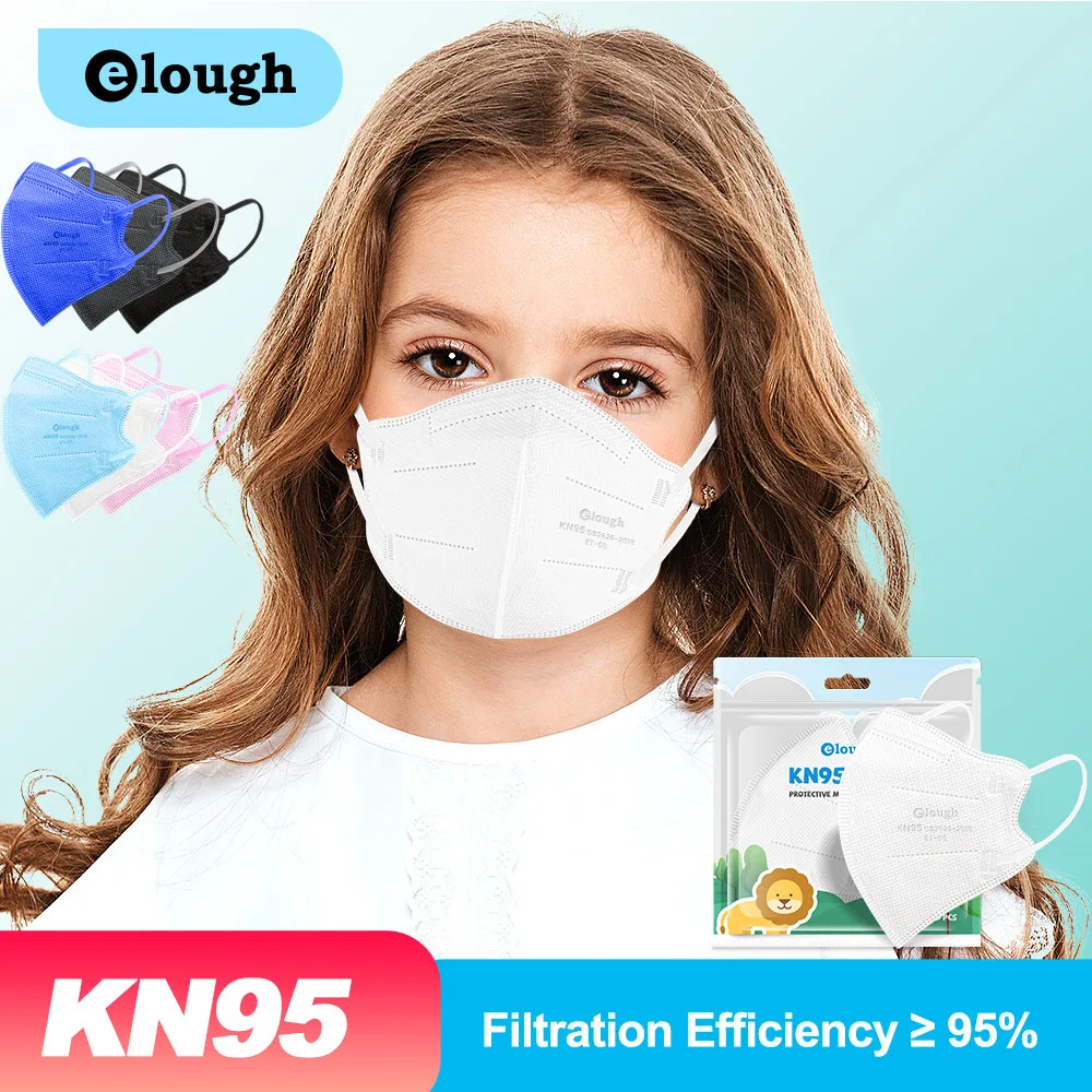 Elough 6 9 лет Mascarillas FPP2 дети FFP 2 одобренные FFP2 Детские маски FFFP2 4 слоя CE Infantil KN95 FFP2Mask