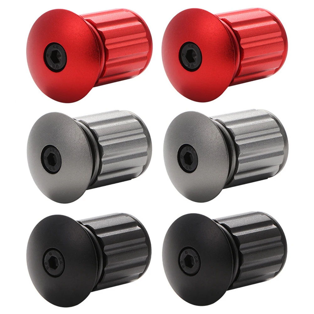 

1 Pair Mountain Road Bicycle Grips Plug Caps Covers Replacement Aluminum Alloy Handle Plug Cycling Accessories