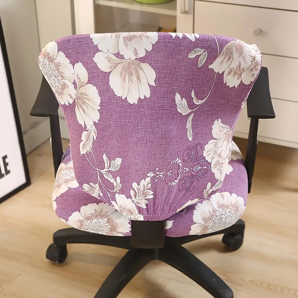 Универсальная эластичная ткань спандекс чехол на спинку кресла с разрезом + для