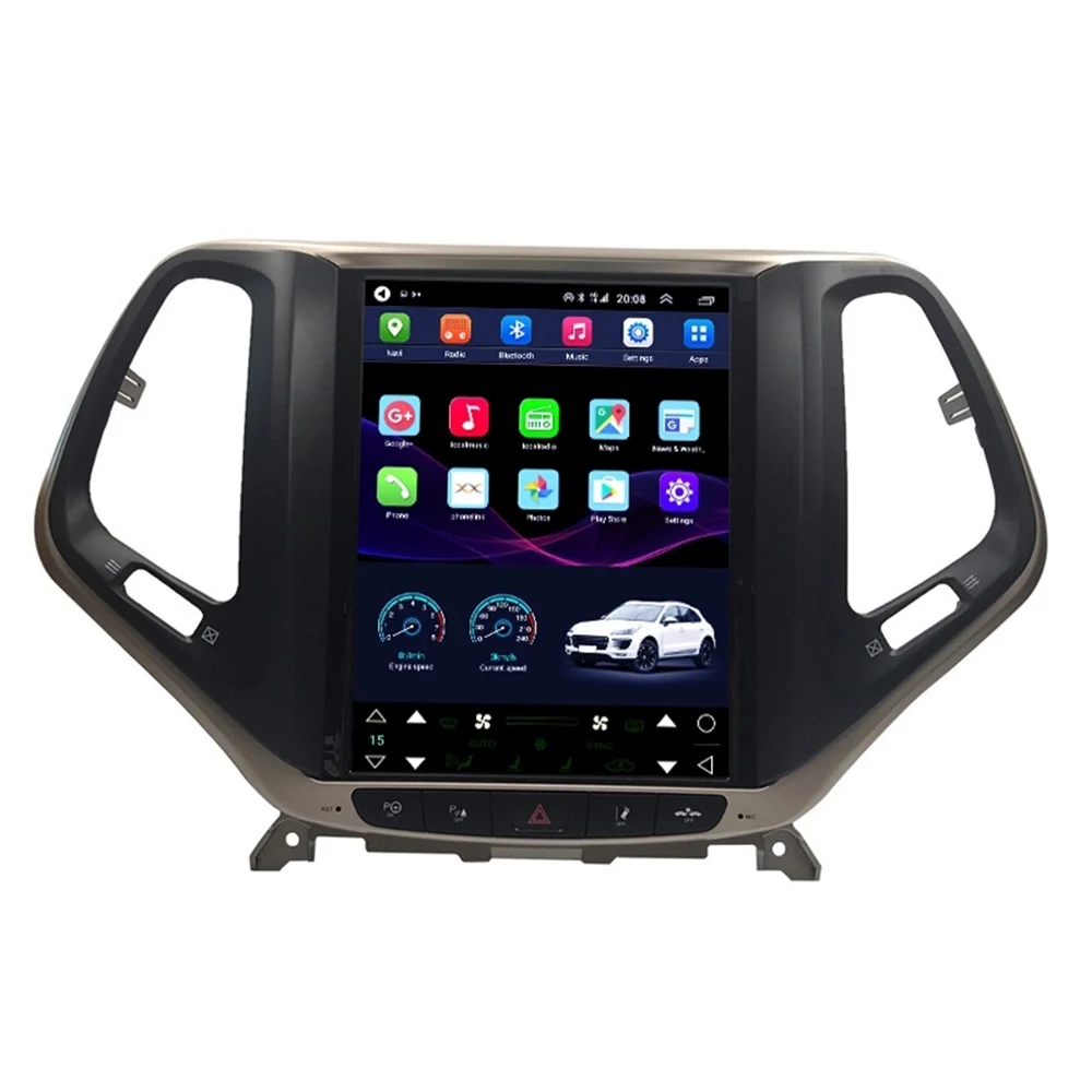 Автомобильный GPS радиоприемник экран 9 7 дюйма Android 10 для JEEP Cherokee 2014 навигация